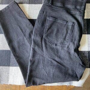 Jessica London Women's size 16 Straight Leg Stretch Black Denim Jeans